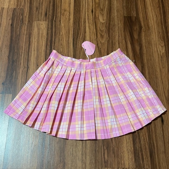Sugar Thrillz Dresses & Skirts - NWT Dolls kill Sugar Thrillz plaid pleated argyle mini skirt M